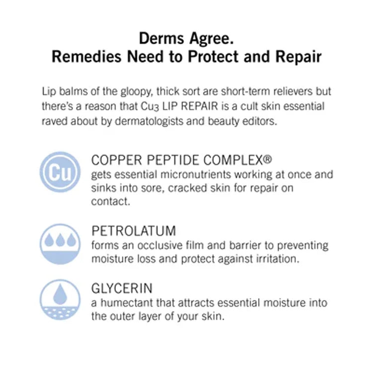 Cu3 Lip Repair available online from Mia Bella Aesthetics in Middletown, DE