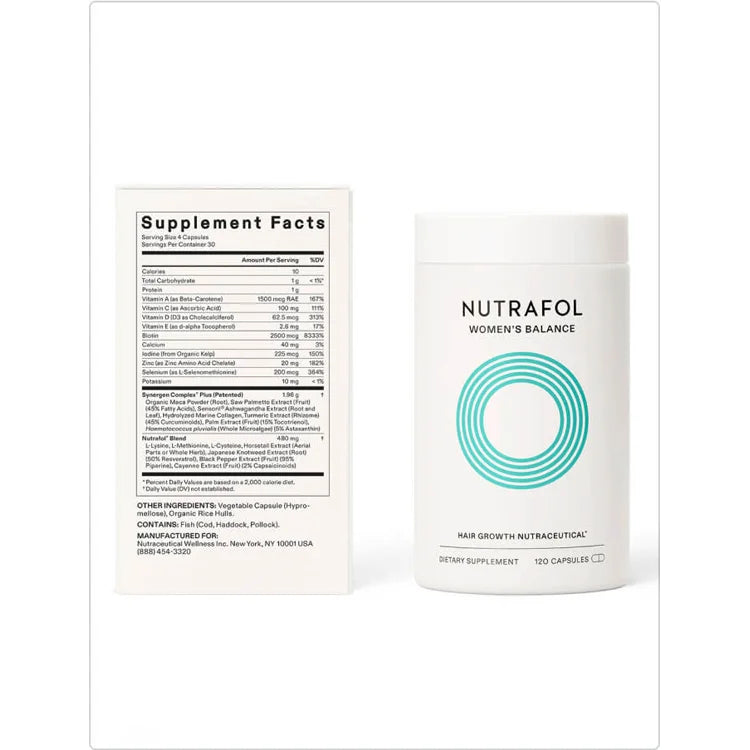 Nutrafol Womens Balance available online from Mia Bella Aesthetics in Middletown, DE