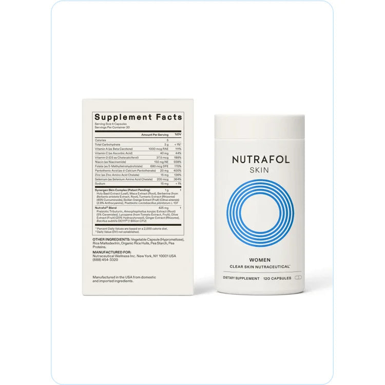 Nutrafol Clear Skin available online from Mia Bella Aesthetics in Middletown, DE